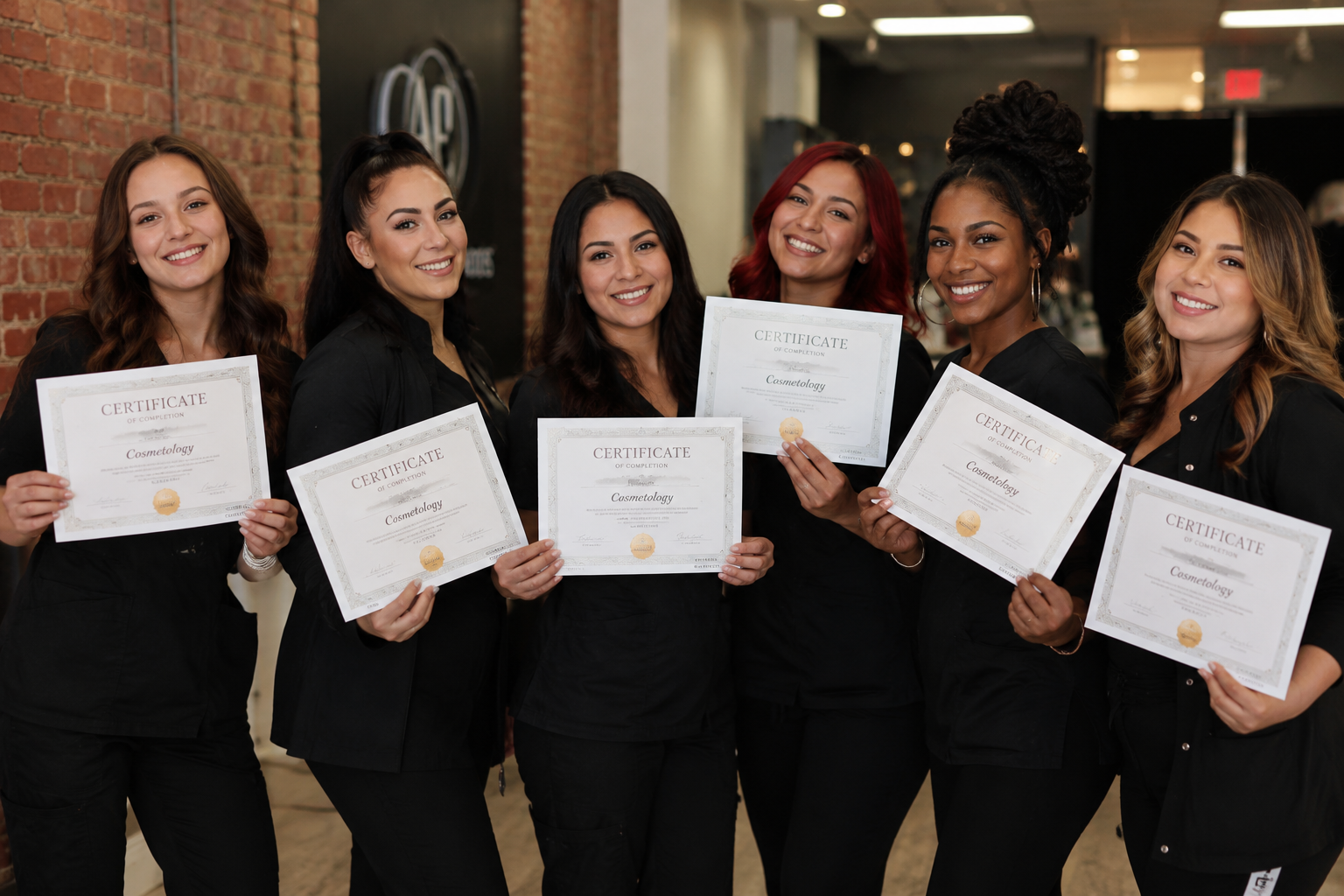 Cure Cosmetology graduate